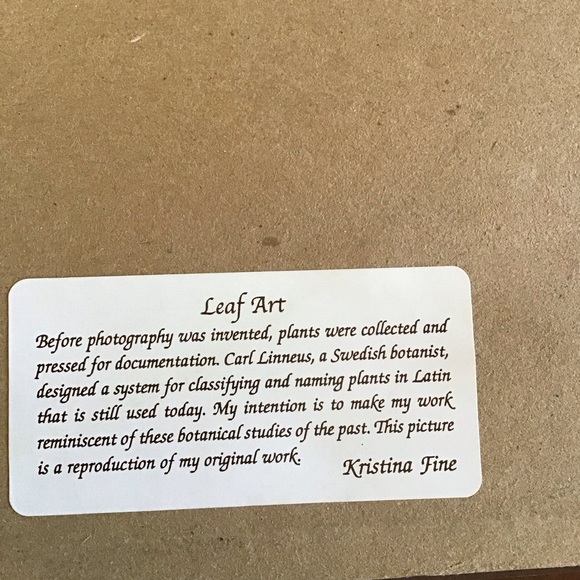 FINAL SALE Botanical Leaf Art Wall Decor - Picture 5 of 6